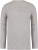 Native Spirit - Eco-friendly men's raw edge collar round neck jumper (Moon Grey Heather)