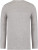 Native Spirit - Eco-friendly men's raw edge collar round neck jumper (Moon Grey Heather)