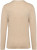 Native Spirit - Eco-friendly men's lyocell round neck jumper (Beige Sand Heather)