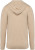 Native Spirit - Eco-friendly men's lyocell full zip hooded jumper (Beige Sand Heather)