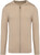 Native Spirit - Eco-friendly men's lyocell full zip hooded jumper (Beige Sand Heather)