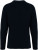 Native Spirit - Eco-friendly men’s chunky knit round neck jumper (Navy Blue)