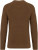 Native Spirit - Eco-friendly men’s chunky knit round neck jumper (Toffee)