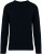 Native Spirit - Eco-friendly men’s chunky knit round neck jumper (Navy Blue)