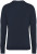 Native Spirit - Eco-friendly men’s washed round neck jumper (Washed Navy Blue)