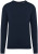 Native Spirit - Eco-friendly men’s washed round neck jumper (Washed Navy Blue)