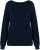 Native Spirit - Eco-friendly ladies’ merino wool round neck jumper (Navy Blue)