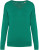 Native Spirit - Eco-friendly ladies’ lyocell v-neck jumper (Gemstone Green)