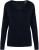 Native Spirit - Eco-friendly ladies’ lyocell v-neck jumper (Navy Blue)