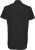 B&C - Poplin Shirt Black Tie Short Sleeve / Men (Black)