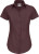 B&C - Poplin Shirt Black Tie Short Sleeve / Women (Luxurious Red)