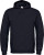 B&C - Sweat ID.003 mit gefütterter Kapuze und Kordelzug (Black)