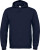 B&C - Sweat ID.003 mit gefütterter Kapuze und Kordelzug (Navy)