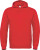 B&C - Sweat ID.003 mit gefütterter Kapuze und Kordelzug (Red)