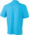 James & Nicholson - Men´s Elastic Polo (Aqua/White)