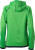 James & Nicholson - Ladies´ Hooded Fleece (Green/Navy)