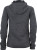 James & Nicholson - Ladies´ Knitted Fleece Hoody (Dark-Melange/Black)