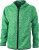 James & Nicholson - Men´s Knitted Fleece Hoody (green melange/ ​black)