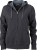 James & Nicholson - Ladies´ Hooded Jacket (Black/Carbon)