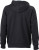 James & Nicholson - Men´s Hooded Jacket (Black/Carbon)