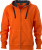 James & Nicholson - Men´s Hooded Jacket (Dark Orange/Carbon)
