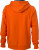 James & Nicholson - Men´s Hooded Jacket (Dark Orange/Carbon)