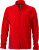 James & Nicholson - Men´s Structure Fleece Jacket (Red/Carbon)