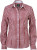 James & Nicholson - Ladies' Checked Blouse (bordeaux/white)