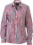 James & Nicholson - Ladies' Checked Blouse (navy/red-navy-white)