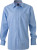 James & Nicholson - Men's Plain Shirt (light-blue/navy-white)