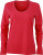 James & Nicholson - Ladies' Stretch Shirt Long-Sleeved (Pink)