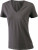 James & Nicholson - Ladies' Stretch V-T (Charcoal)
