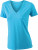 James & Nicholson - Ladies' Stretch V-T (Turquoise)