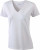 James & Nicholson - Ladies' Stretch V-T (White)