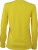 James & Nicholson - Ladies' Stretch V-Shirt Long-Sleeved (Yellow)