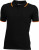 James & Nicholson - Ladies' Polo Tipping (black/orange)