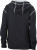 James & Nicholson - Ladies´ Lifestyle Hoody (Black/Grey Heather)