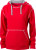 James & Nicholson - Ladies´ Lifestyle Hoody (Red/Grey Heather)