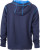 James & Nicholson - Men´s Lifestyle Hoody (Navy/Cobalt)