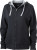 James & Nicholson - Ladies´ Lifestyle Zip-Hoody (Black/Grey Heather)