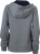 James & Nicholson - Ladies´ Lifestyle Zip-Hoody (Grey-Melange/Navy)