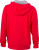 James & Nicholson - Men´s Lifestyle Zip-Hoody (Red/Grey Heather)