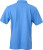 James & Nicholson - Men´s Plain Polo (Glacier Blue/Glacier Blue/White)