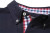 James & Nicholson - Men´s Plain Polo (White/Navy/White)