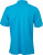 James & Nicholson - Men´s Plain Polo (Turquoise/Turquoise/White)