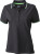 James & Nicholson - Ladies´ Coldblack® Polo (Black/White/Lime Green)