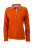James & Nicholson - Ladies' Polo Long-Sleeved (dark-orange/off-white)