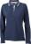 James & Nicholson - Ladies' Polo Long-Sleeved (navy/off-white)