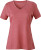 James & Nicholson - Ladies´ Heather T-Shirt (Red Melange)