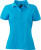 James & Nicholson - Ladies' Polo (turquoise/white)